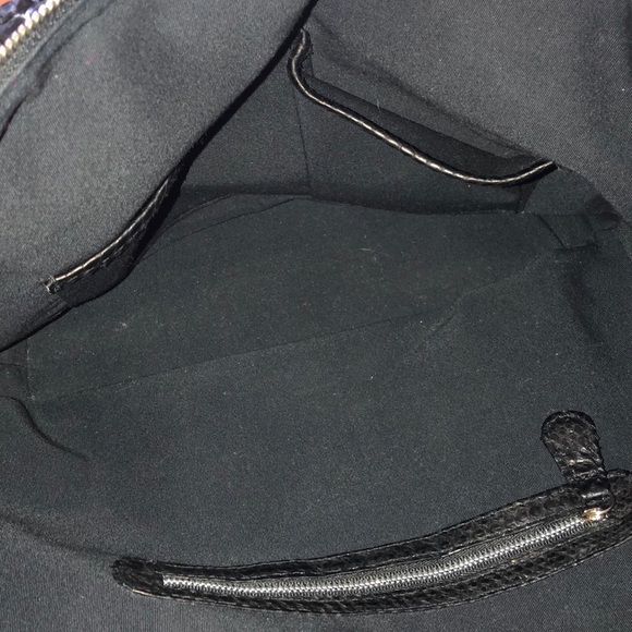 Genuine Python Skin Tote Bag with Crossbody Strap - Picture 7 of 7